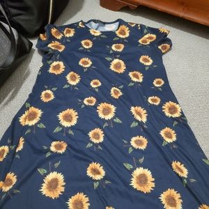 Sunflower t shirt dress